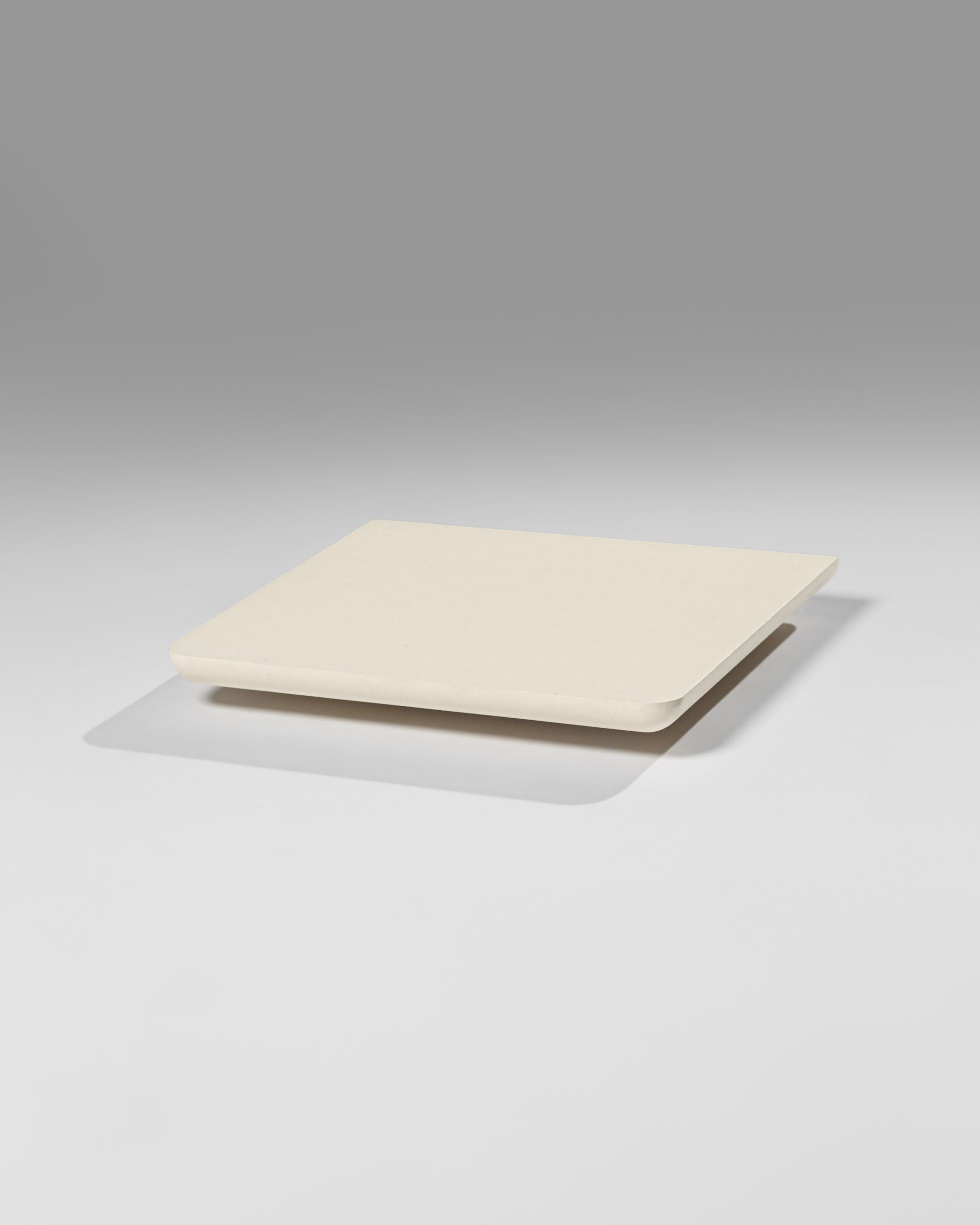 Nest turntable platform in White Pearl, three-quarter view — Groovaly