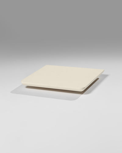 Nest turntable platform in White Pearl, three-quarter view — Groovaly