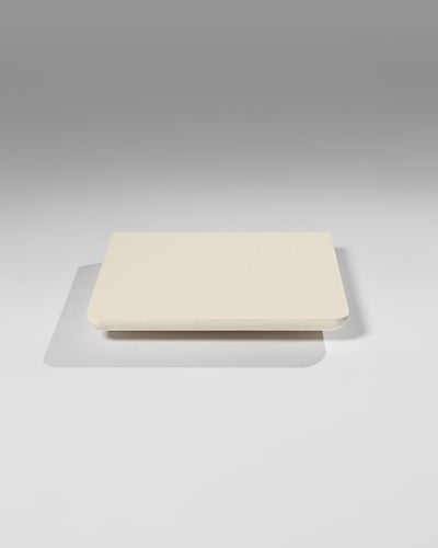 Nest turntable platform in White Pearl, front view — Groovaly