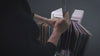 A Bloom fan-drawer closing, the fanned record covers folding back together into the console — Groovaly.
